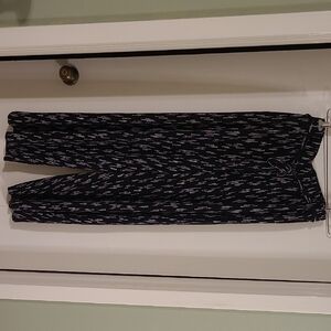 Torrid Black and White Dotted Wide-leg Dress Pants